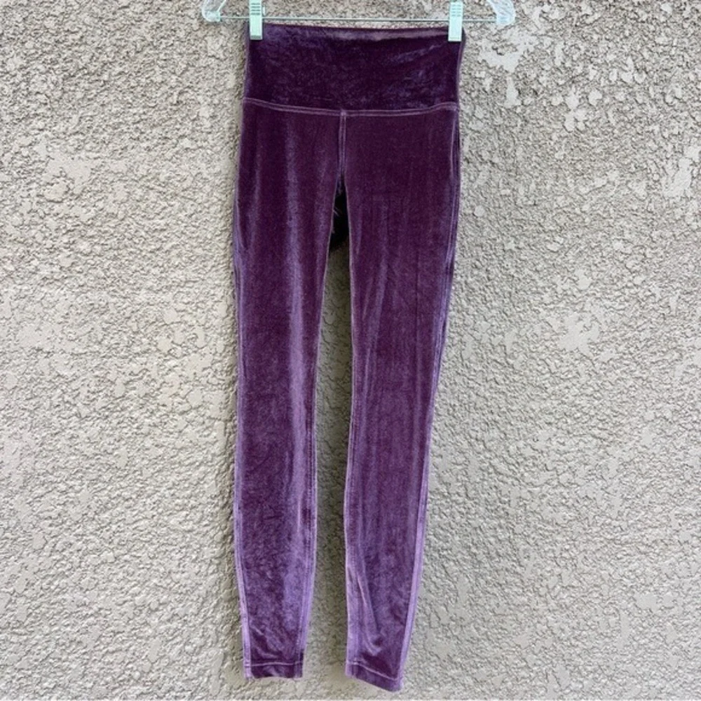 Lululemon Velvet Legging Women's Size‎ 4 Wunder Lounge High-Rise Soft Athleisure